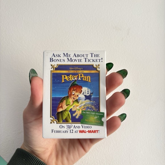 Disney Jewelry - Vintage Peter Pan Movie Promo Pin Brooch Button Disney Y2K‎ Blue Walmart
